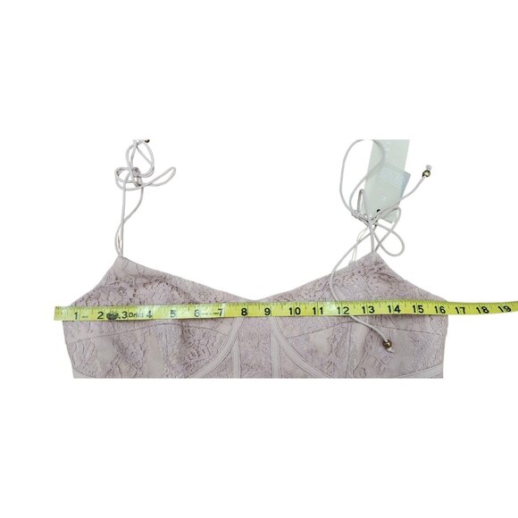 Keepsake the label nwt sense corset detail lace midi dress size M - Picture 9 of 14